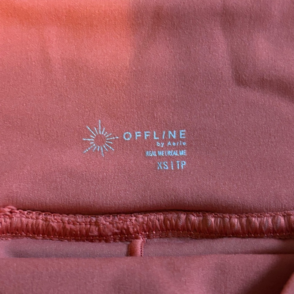 Aerie Vibrant Orange A-Line Skirt - Picture 3 of 3